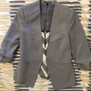 Express Suit Jacket/Blazer - Gray
